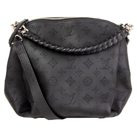 LOUIS VUITTON Mahina Babylone Chain BB Black